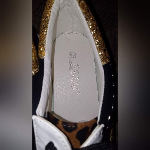 Leopard Print and Gold Star Women's La Sheelah Sneakers size 8.5 - Picture 11 of 11